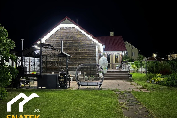 подсветка коттеджа Видный 5